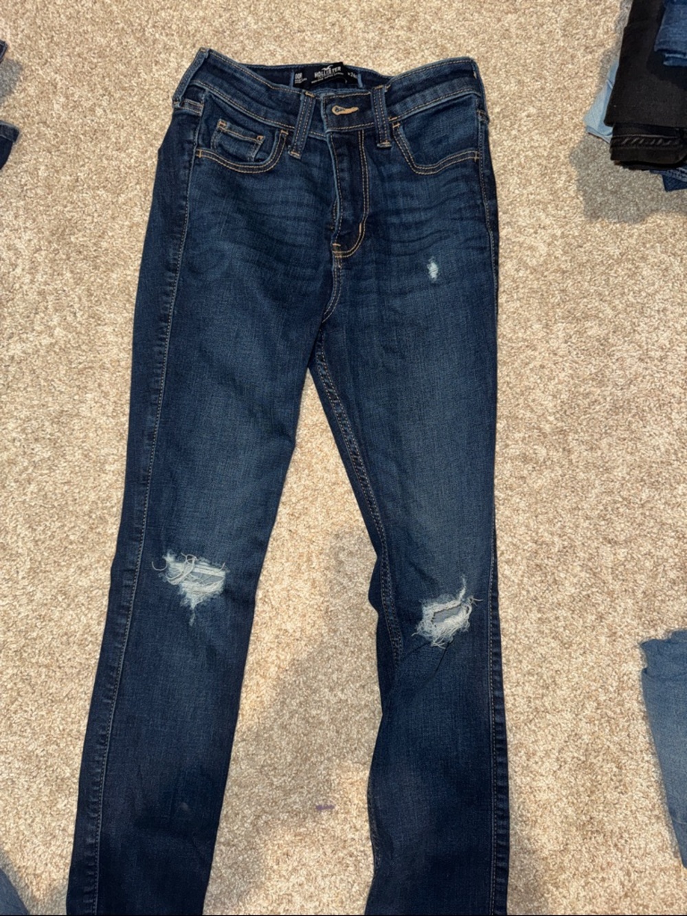 Dark Blue Distressed Women’s Jeans